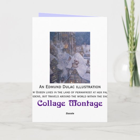 De Sneeuw van Dulac Koningin Card Kaart (Achterkant)
