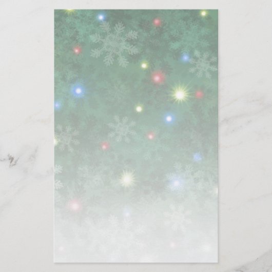 De Sneeuw van Kerstmis steekt II aan Briefpapier (Voorkant)