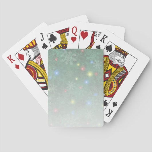 De Sneeuw van Kerstmis steekt II aan Pokerkaarten (Achterkant)