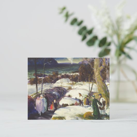 De Sneeuw van Pasen Feestdagenkaart (Staand voorkant)