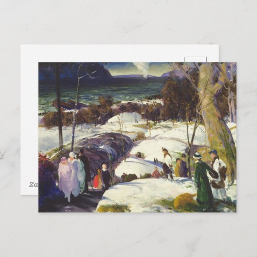 De Sneeuw van Pasen Feestdagenkaart (Voorkant / Achterkant)