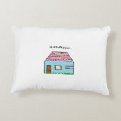 De sneeuw wordt door de pups van de piggie getrokk accent kussen (Achterkant)