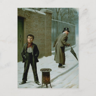 De sneeuwbal - al dan niet schuld briefkaart