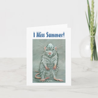 De Sneeuwbal van de rat op Hoofd, I Misser Summer! Kaart