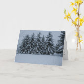 De SneeuwCeders van de winter Kaart (Gele Bloem)