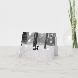 'De sneeuwkaart' - Geluk/Goede tijden Feestdagen Kaart