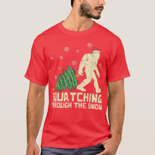 De sneeuwkerst van Yeti doorzoeken T-shirt
