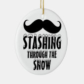 De sneeuwkerstboomversieringen doorlopen keramisch ornament (Rechts)