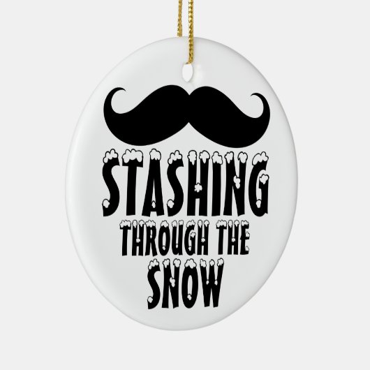 De sneeuwkerstboomversieringen doorlopen keramisch ornament (Rechts)