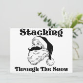 De sneeuwKerstman doorzoeken Kaart (Staand voorkant)