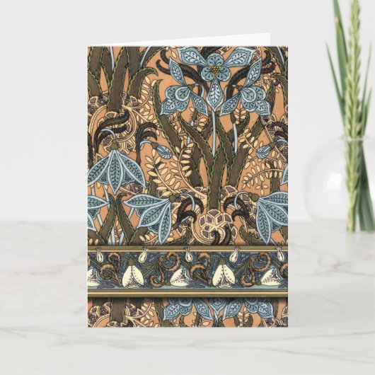 De Sneeuwklokjes van de Jugendstil ' Kaart (Voorkant)