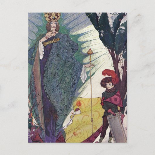 De sneeuwkoningin 1 briefkaart (Voorkant)