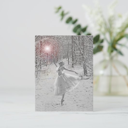 De sneeuwkoningin briefkaart (Staand voorkant)