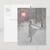 De sneeuwkoningin briefkaart (Voorkant / Achterkant)