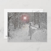 De sneeuwkoningin briefkaart (Voorkant / Achterkant)