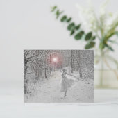 De sneeuwkoningin briefkaart (Staand voorkant)