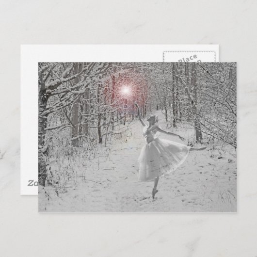 De sneeuwkoningin briefkaart (Voorkant / Achterkant)