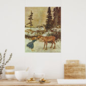De sneeuwkoningin Edmund Dulac Fine Art Poster (Keuken)