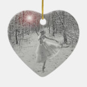 De sneeuwkoningin keramisch ornament (Achterkant)