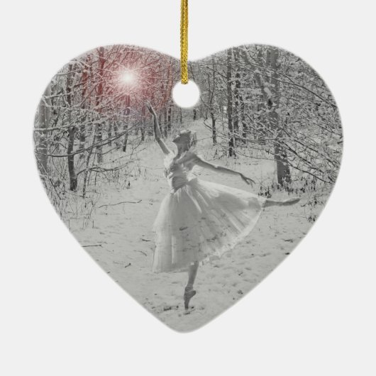 De sneeuwkoningin keramisch ornament (Achterkant)