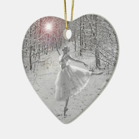 De sneeuwkoningin keramisch ornament (Links)