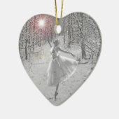 De sneeuwkoningin keramisch ornament (Links)