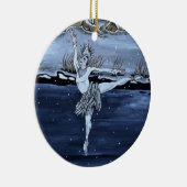 De sneeuwkoningin keramisch ornament (Rechts)