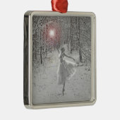 De sneeuwkoningin metalen ornament (Rechts)