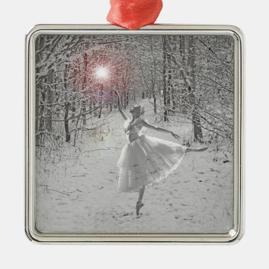 De sneeuwkoningin metalen ornament (Voorkant)
