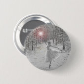 De sneeuwkoningin ronde button 5,7 cm (Voorkant /achterkant)