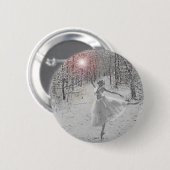 De sneeuwkoningin ronde button 5,7 cm (Voorkant /achterkant)