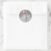 De sneeuwkoningin ronde sticker (Tas)