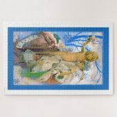 De sneeuwkoningin van Alphonse Mucha Legpuzzel (Horizontaal)
