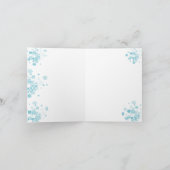 De Sneeuwmaagd in een kerstjurk Kaart (Binnen)