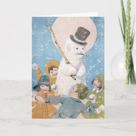 De Sneeuwman door E. Dorothy Rees Feestdagen Kaart