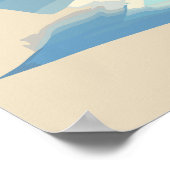 De sneeuwman draagt de olympische fakkel poster (Hoek)