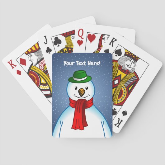 De Sneeuwman en het Sneeuwweer Pokerkaarten (Achterkant)