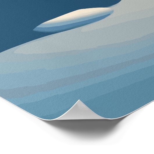 De sneeuwman in de jacuzzi poster (Hoek)