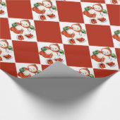 De  sneeuwman kerstinpakpapier cadeaupapier (Hoek)