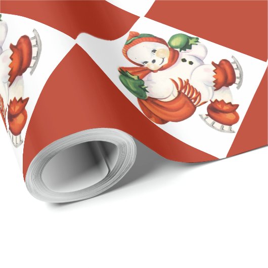 De  sneeuwman kerstinpakpapier cadeaupapier (Rol Hoek)