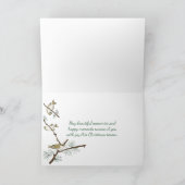 De sneeuwman van Kerstmis met herten in ruit Feestdagen Kaart (Binnen)