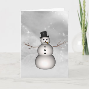 De Sneeuwman van Linda Feestdagen Kaart
