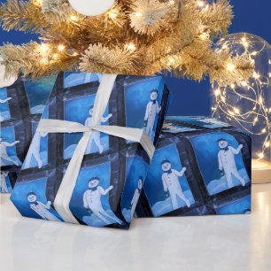 De sneeuwmannen ontsnapping Schilderij van Alfred  Cadeaupapier