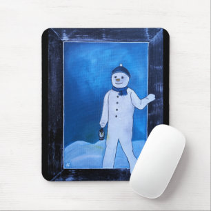 De sneeuwmannen ontsnapping Schilderij van Alfred  Muismat