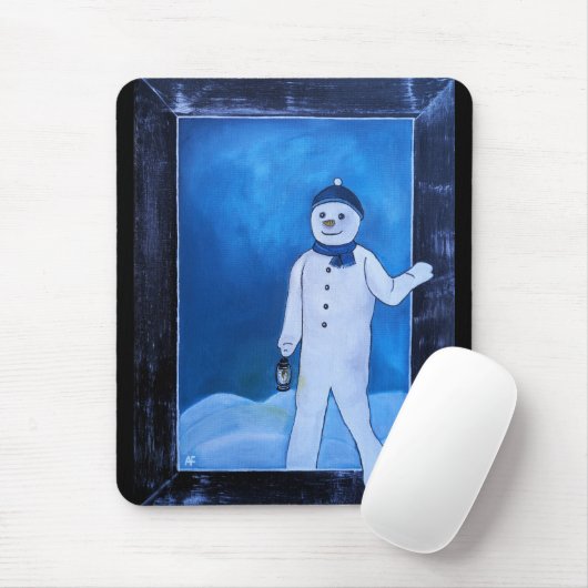 De sneeuwmannen ontsnapping Schilderij van Alfred Muismat (Met muis)