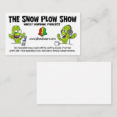 De sneeuwploeg Show Visitekaartjes (Voorkant / Achterkant)