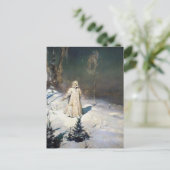 De sneeuwpop Fantastische kunst Briefkaart (Staand voorkant)