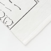 De sneeuwpoppen verwelkomen Linus Fleece Deken (Hoek)