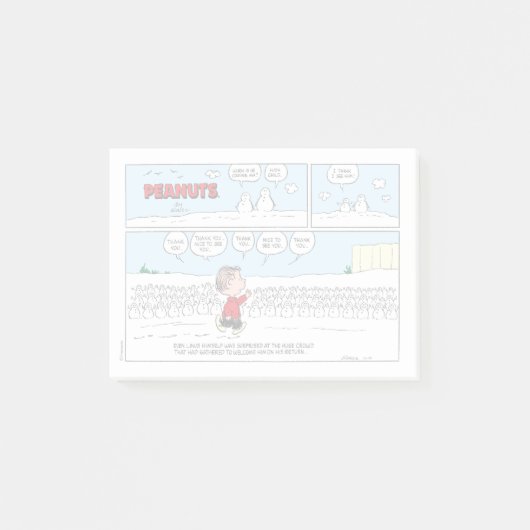 De sneeuwpoppen verwelkomen Linus Post-it® Notes (Voorkant)