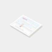 De sneeuwpoppen verwelkomen Linus Post-it® Notes (Schuin)